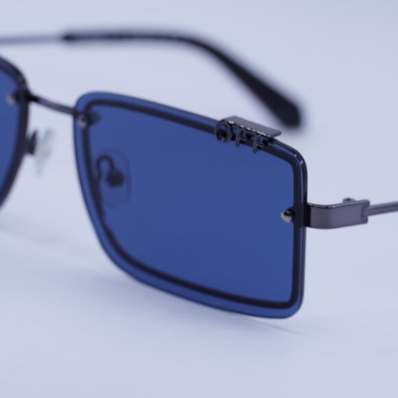 ?️New Off-White OERI13N TAMPA 7745 Sunglasses - Gunmetal Frame, Blue Lenses main image 9